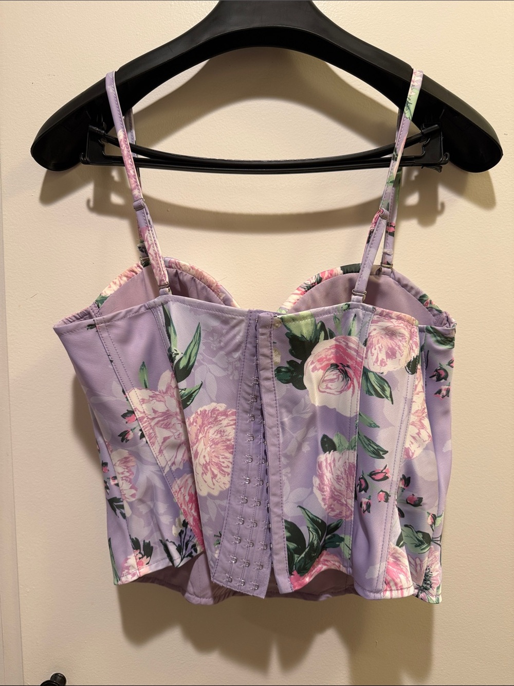 JLUXLABEL Lavender Floral Longline Bustier - Picture 2 of 8